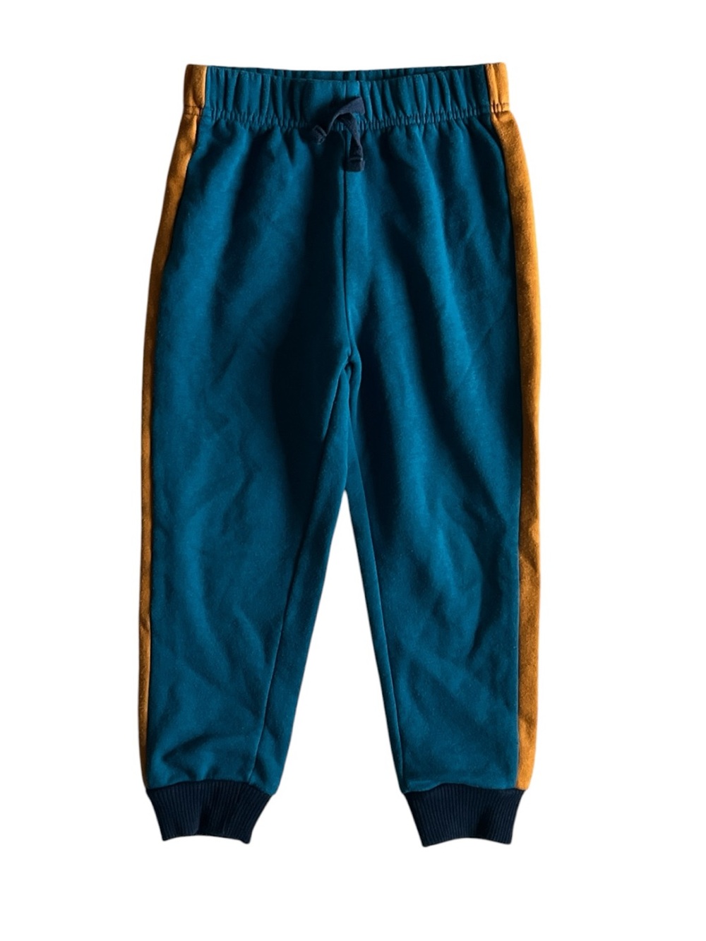 The Children's Place Teal Joggers with Gold Side Stripes Size 4T
